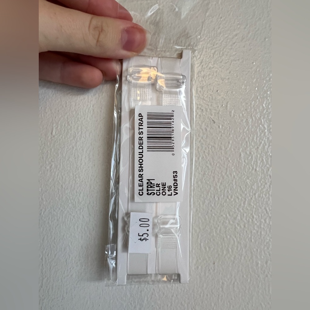 Clear, Shoulder Straps for bras or leotard, Never Used, NWT, original packaging